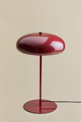 Lampe de table HILMA rouge vin