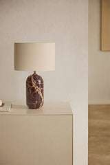 Lampe Yalvira marbre rouge cherry gold
