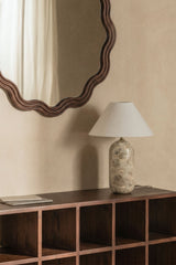 Lampe Yalvira marbre beige panther