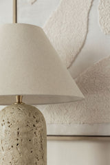 Lampe Yalvira travertin