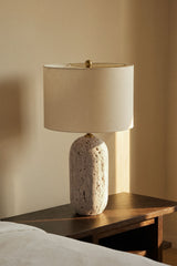 Lampe Yalvira travertin