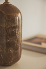 Lampe Yalvira marbre brun emperador