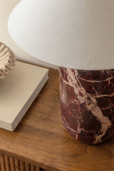 Lampe Yalvira marbre rouge cherry gold