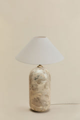 Lampe Yalvira marbre beige panther