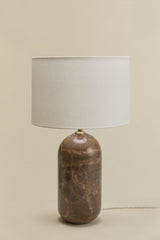 Lampe Yalvira marbre brun emperador