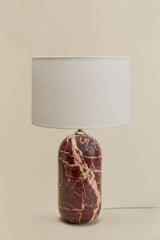 Lampe Yalvira marbre rouge cherry gold