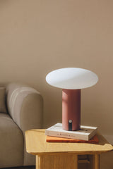 Lampe de table LED sans fil en fer Zosima Terracota