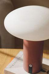 Lampe de table LED sans fil en fer Zosima Terracota détail