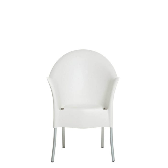 Chaise Lord yo — White, aluminum