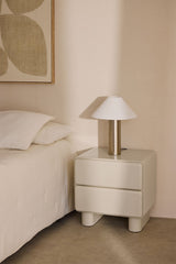 Pack de 2 tables de chevet Sheila - Tapioca Beige - packshot