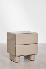 Pack de 2 tables de chevet Sheila - Moka Brown - detail