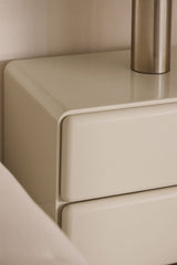 Pack de 2 tables de chevet Sheila - Tapioca Beige - vue angle