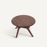 Table basse ellipse en noyer massif Maricielo - vue 4
