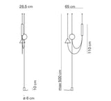 Lampadaire suspendu MARS