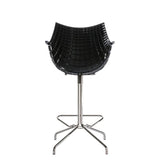 Chaise de bar Meridiana — Black, chrome