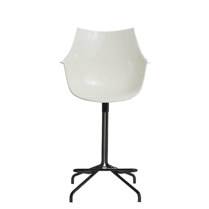 Chaise de bar Meridiana — White, black