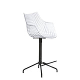 Chaise de bar Meridiana — Transparent, black