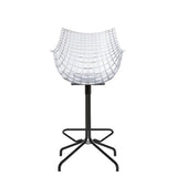 Chaise de bar Meridiana — Transparent, black