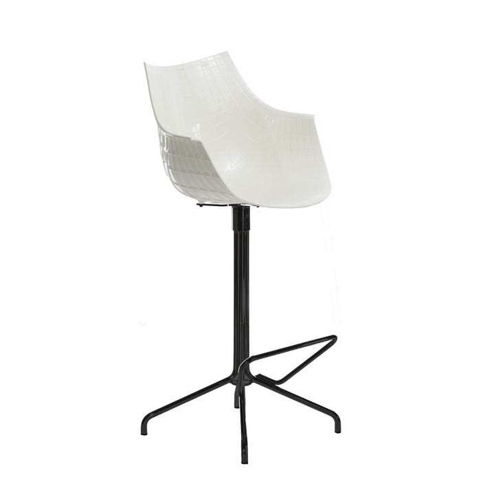 Chaise de bar Meridiana — White, black