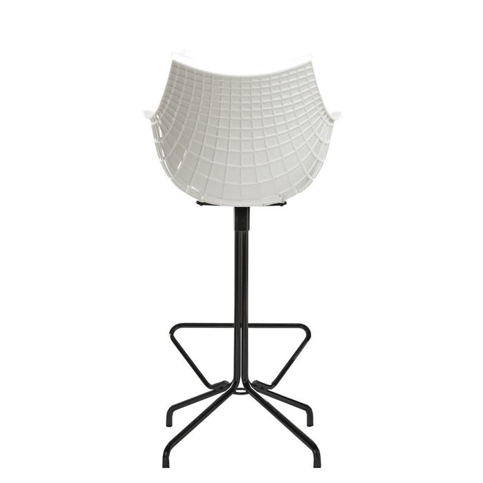 Chaise de bar Meridiana — White, black