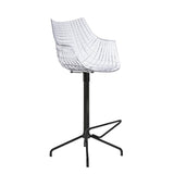 Chaise de bar Meridiana — Transparent, black