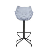 Chaise de bar Meridiana — Smoky grey, black