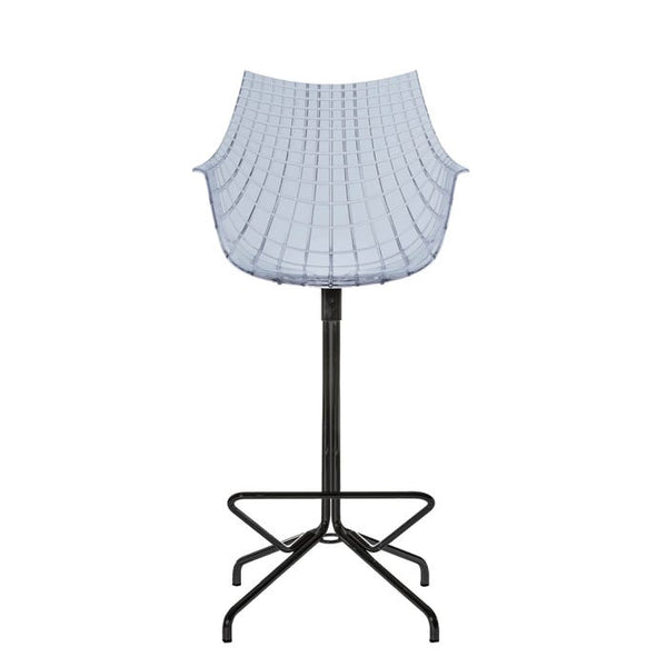 Chaise de bar Meridiana — Smoky grey, black
