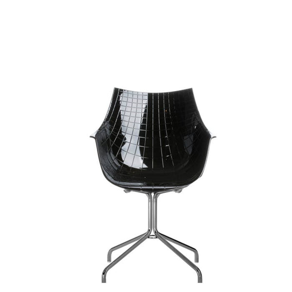 Chaise de bureau Meridiana — Black, chrome
