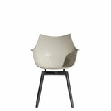 Chaise Meridiana bois — White, charcoal