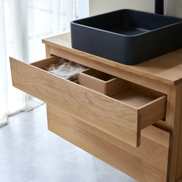 Meuble sous vasque en chêne massif — Jacob