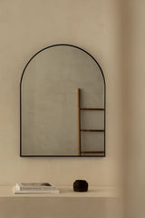 Miroir mural aluminium Bolenge noir 65x85 cm Sklum - vue principale