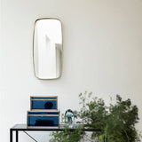 Miroir mural Retro Rectangular — Métal or