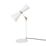 Lampe de table Cairo en laiton — Blanc