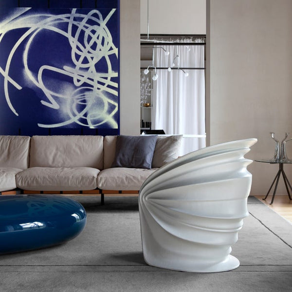 Fauteuil Modesty veiled — White