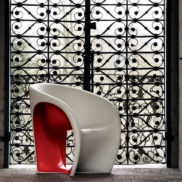Fauteuil Mt1 — Sand white, red