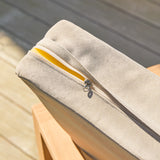 Banquette de jardin NOAH — 3 places en teck massif
