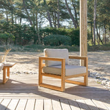 Fauteuil de jardin NOAH — Teck massif