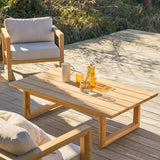 Table basse de jardin NOAH — Teck massif