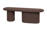 Banc Rull bouclé brun chocolat