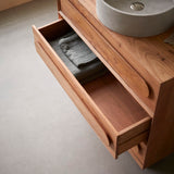 Meuble de salle de bain Olga 90cm en acacia massif - ambiance