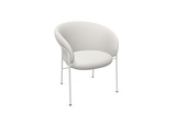 Chaise Ginger - 4 pattes — K Bouclè 01, White, Patins feutre