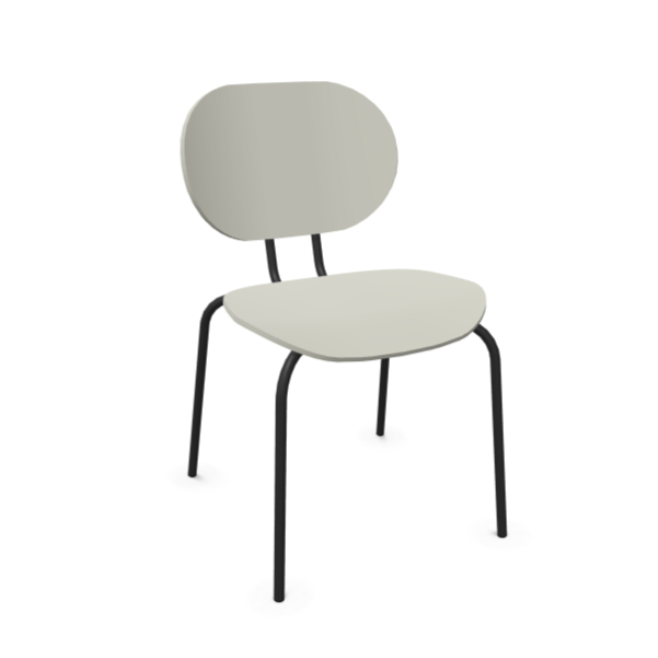 Chaise Hari - Polypropylène — Silk, Negro
