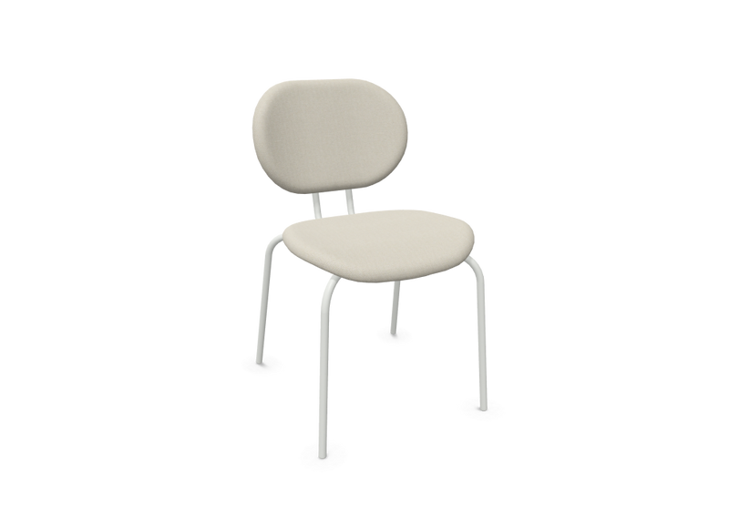 Chaise Hari - Tapissé — A Era Futurist, Epoxy blanc