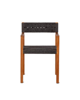 Chaise d'extérieur Cora Naturel — Teck & corde noir