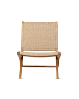 Chaise longue d'extérieur Lawit — Teck naturel