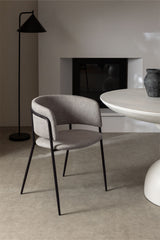 Lot de 2 chaises Nalon Tissu Gris Clair
