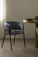 Lot de 2 chaises Nalon Tissu Gris Graphite