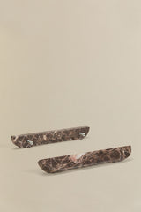 Poignées Tinesla marbre brun emperador 32 cm