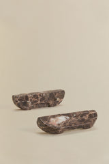 Poignées Tinesla marbre brun emperador 16 cm
