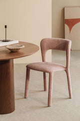 Chaises BRUSEL Chenille Rose Quartz